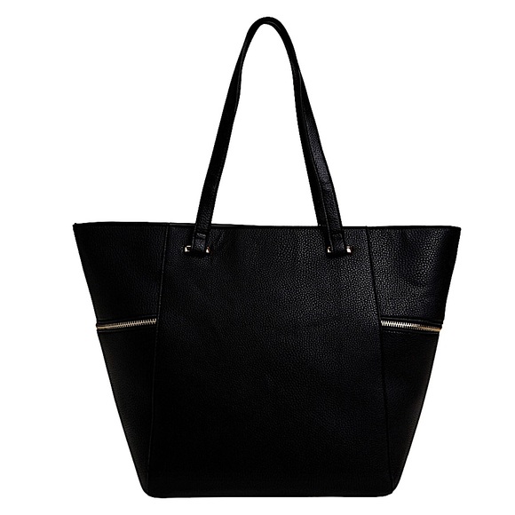 BEBE • Black Rumi Tote Bag Shoulder Purse - Picture 3 of 5